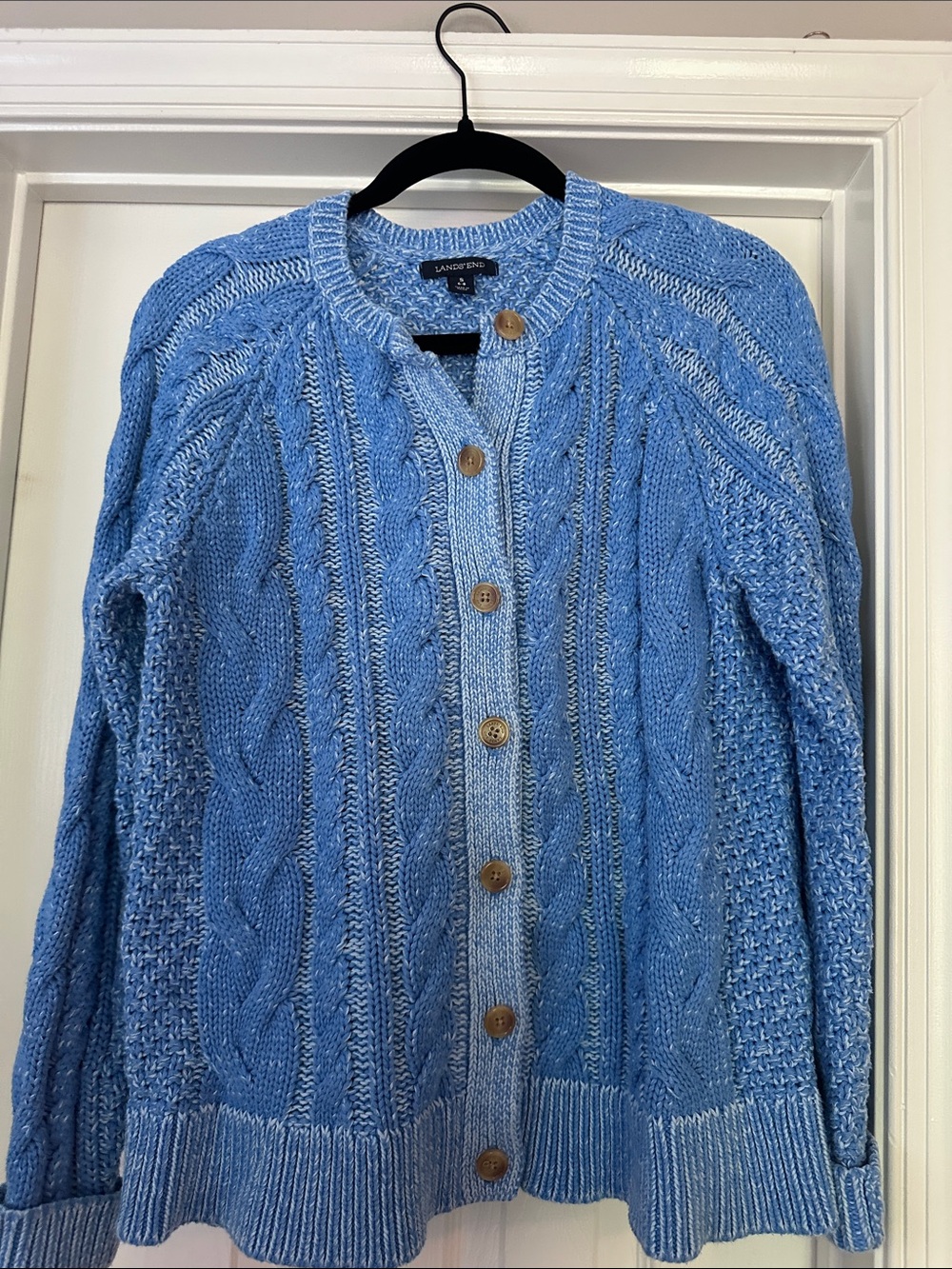 Land’s end cotton cable cardigan